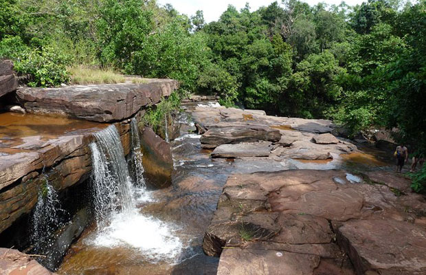 High waterfall in Koh Kong province