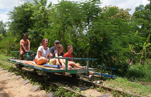 Bamboo Train in Battambang